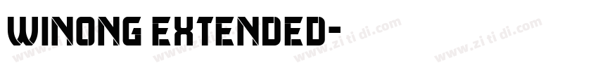 Winong Extended字体转换